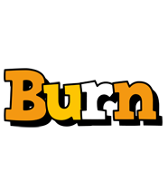 Burn cartoon logo