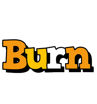 Burn cartoon logo