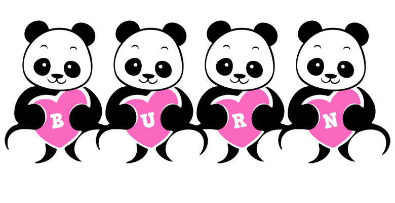 Burn love-panda logo