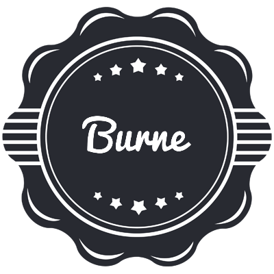 Burne badge logo