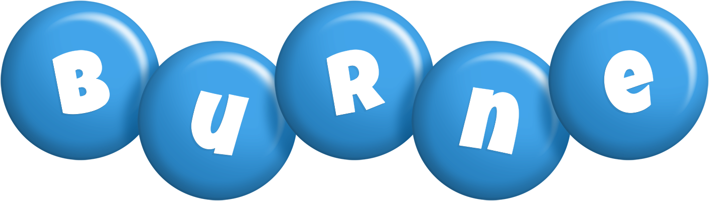 Burne candy-blue logo