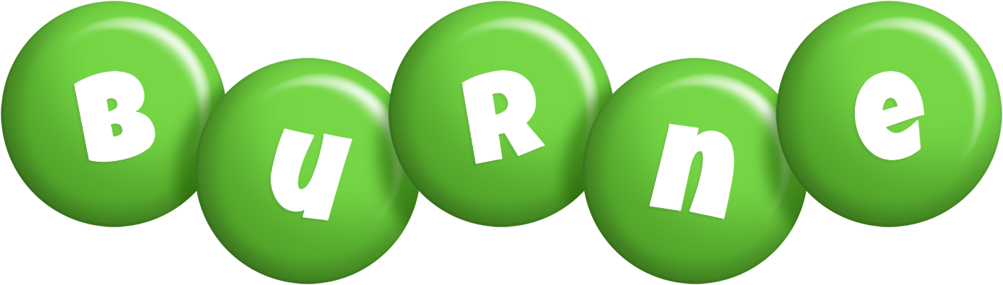 Burne candy-green logo