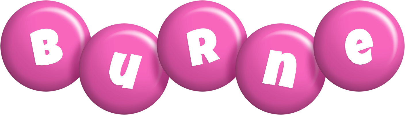 Burne candy-pink logo