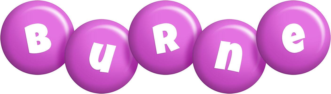 Burne candy-purple logo