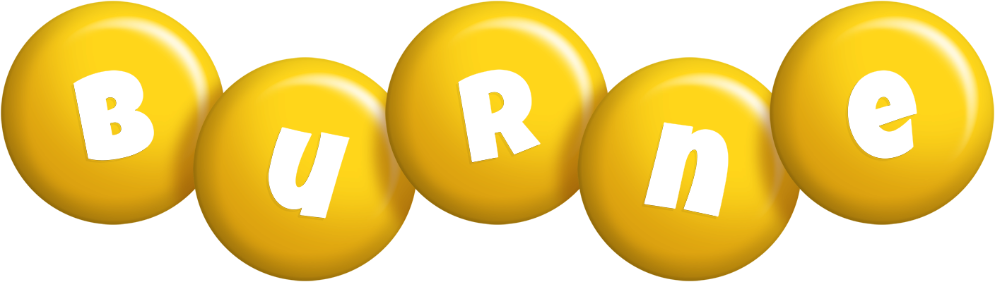 Burne candy-yellow logo