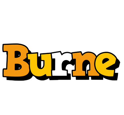 Burne cartoon logo
