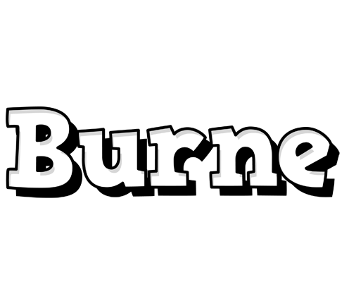 Burne snowing logo