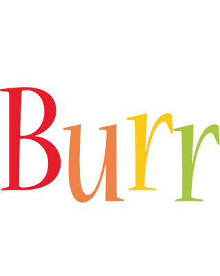Burr birthday logo