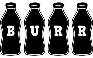 Burr bottle logo