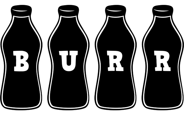 Burr bottle logo