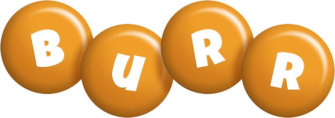 Burr candy-orange logo