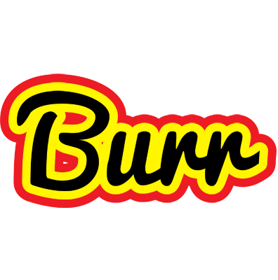 Burr flaming logo