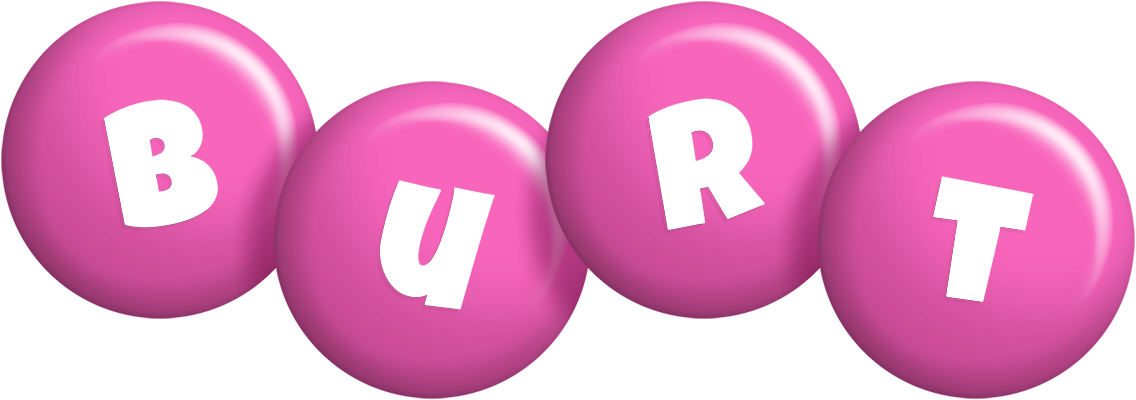 Burt candy-pink logo