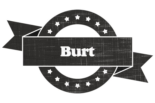 Burt grunge logo