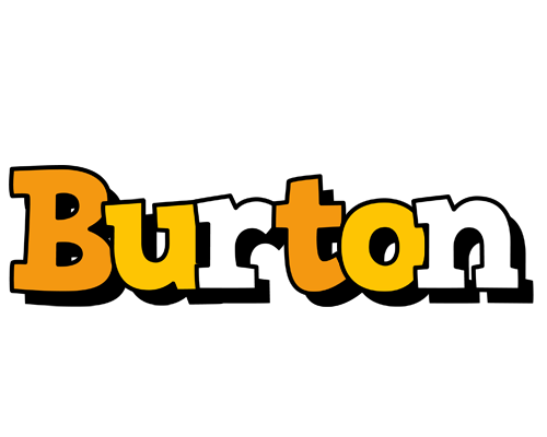 Burton cartoon logo