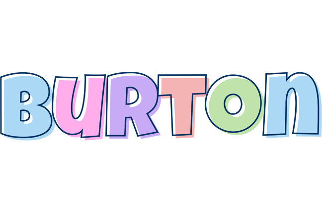 Burton pastel logo