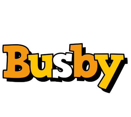 Busby cartoon logo