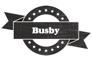 Busby grunge logo