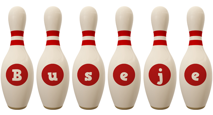 Buseje bowling-pin logo