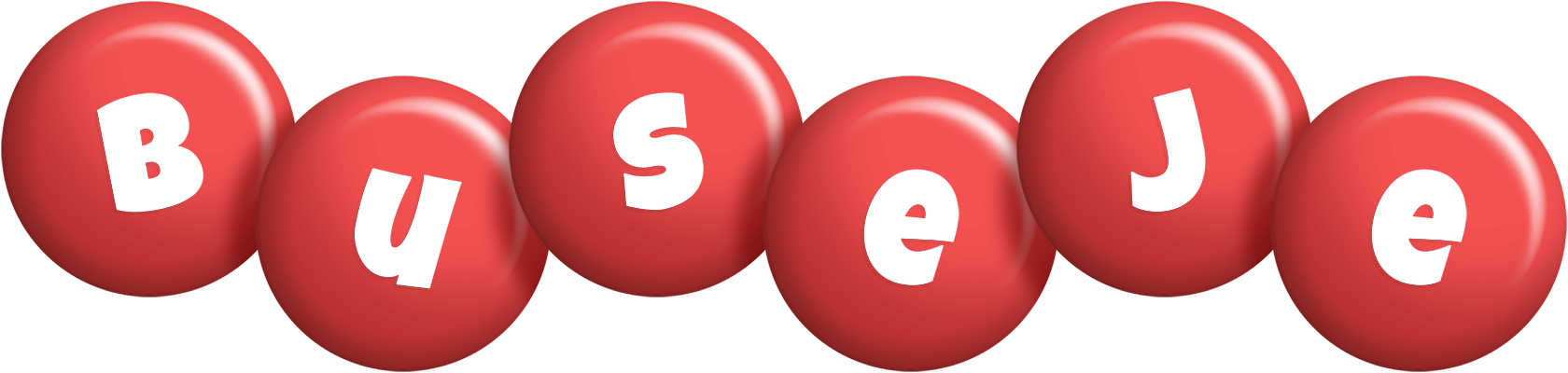 Buseje candy-red logo