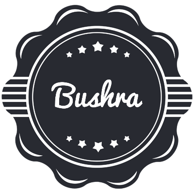Bushra badge logo