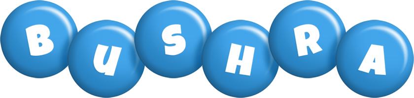 Bushra candy-blue logo
