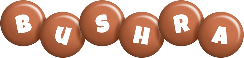 Bushra candy-brown logo