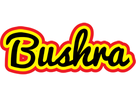 Bushra flaming logo