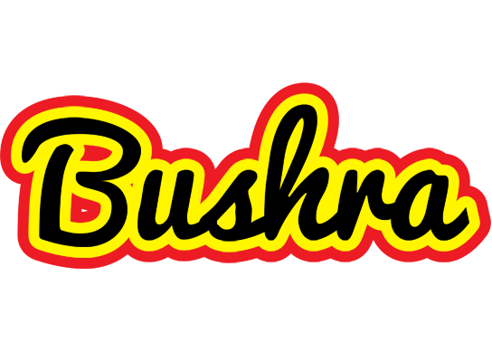 Bushra flaming logo