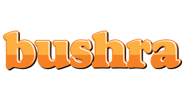 Bushra orange logo