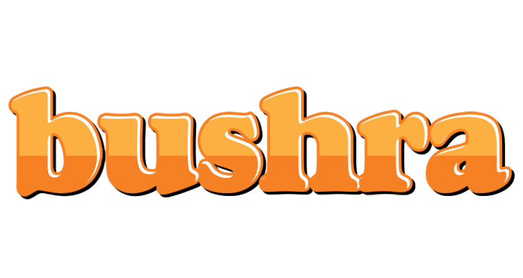 Bushra orange logo