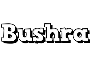 Bushra snowing logo