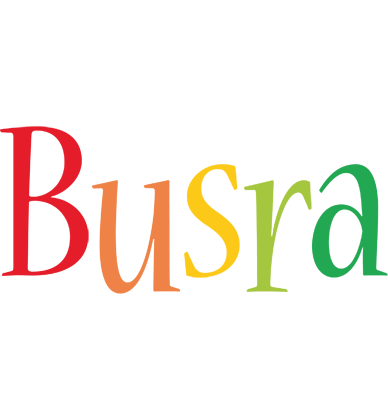 Busra birthday logo