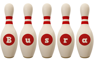 Busra bowling-pin logo