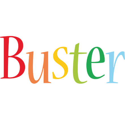 Buster birthday logo