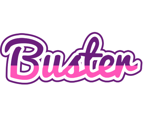 Buster cheerful logo