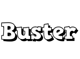 Buster snowing logo