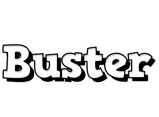 Buster snowing logo