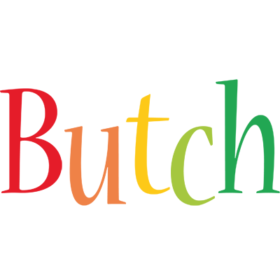 Butch birthday logo