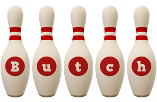 Butch bowling-pin logo