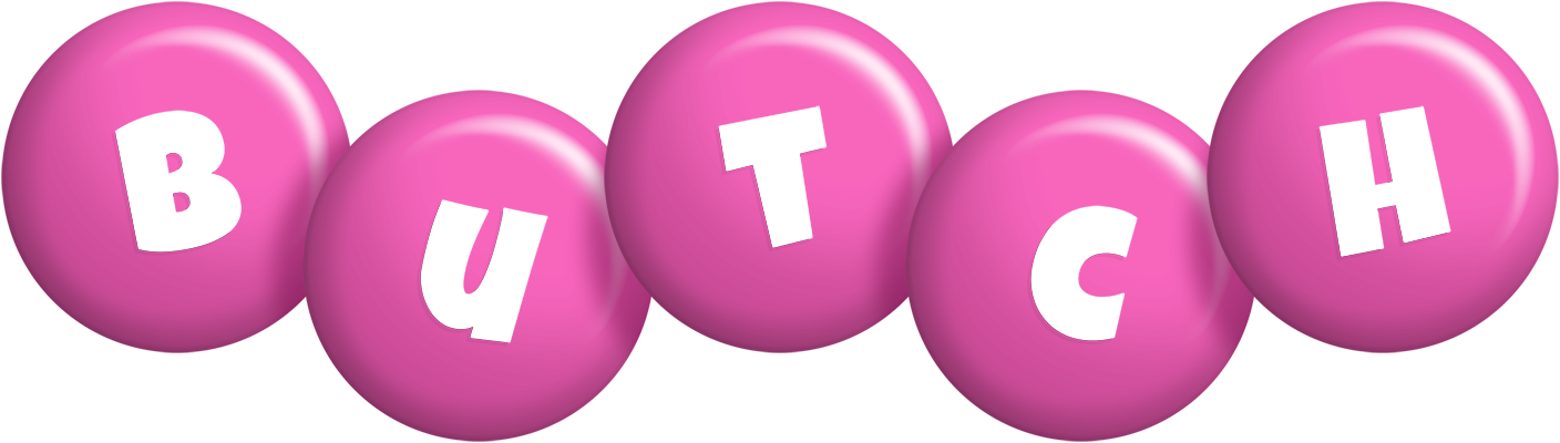Butch candy-pink logo