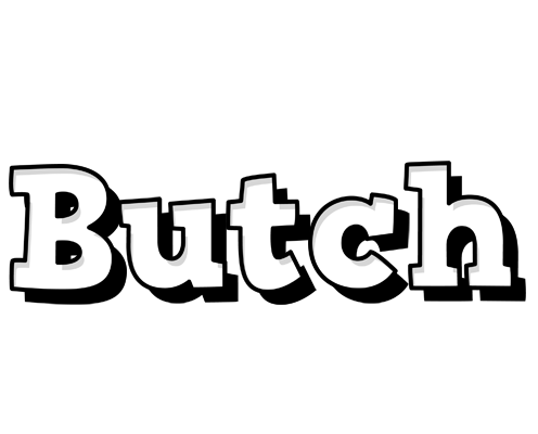 Butch snowing logo