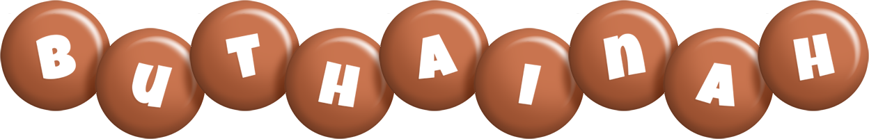 Buthainah candy-brown logo