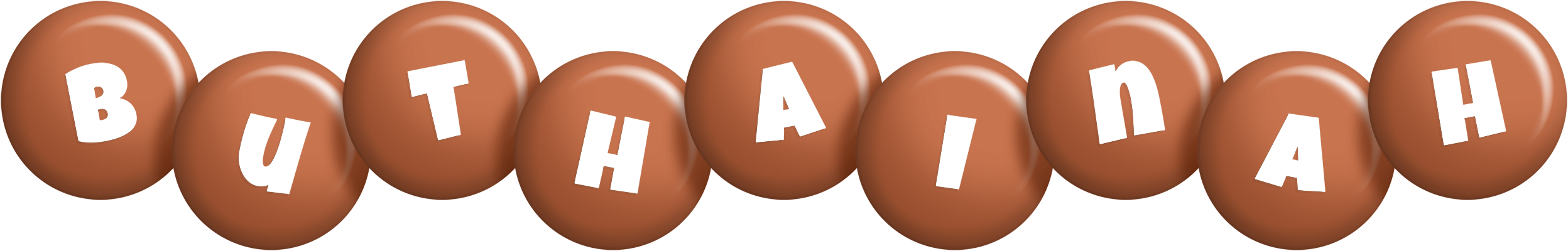 Buthainah candy-brown logo