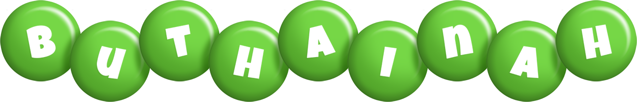 Buthainah candy-green logo