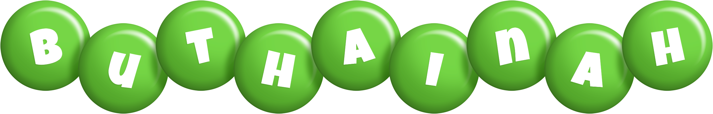 Buthainah candy-green logo