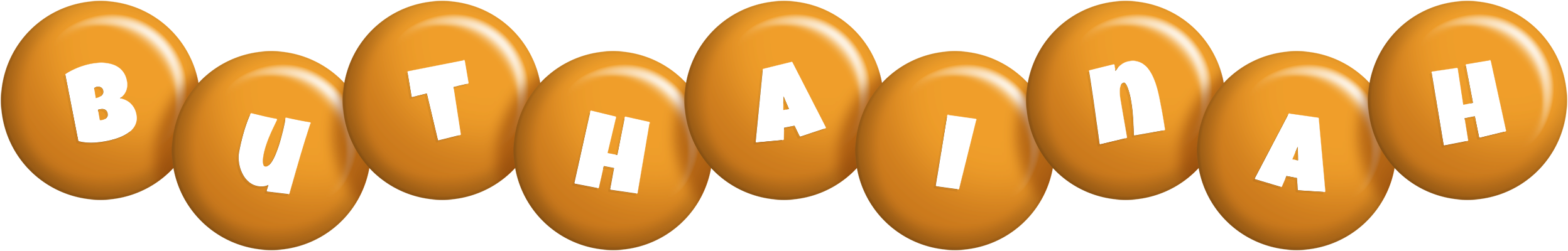Buthainah candy-orange logo