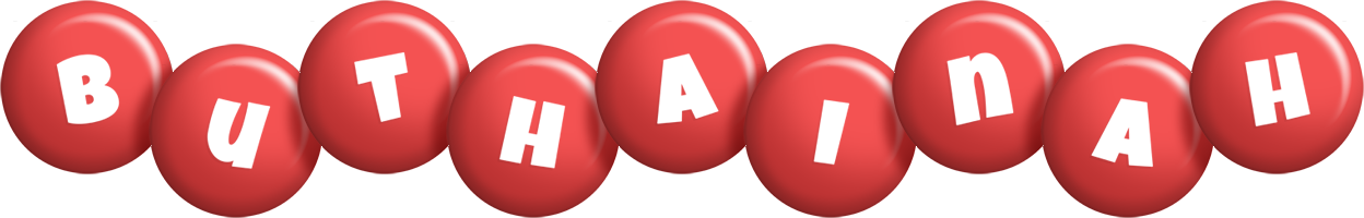 Buthainah candy-red logo