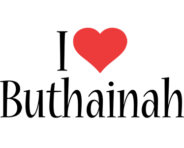 Buthainah i-love logo