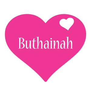 Buthainah love-heart logo